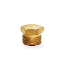 Brass Plug Adapter Hex Male End.